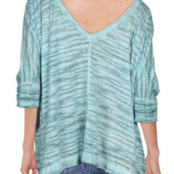 Anthropologie Maronie Womens Burnout Cut Out Tee Top - Picture 7 of 13